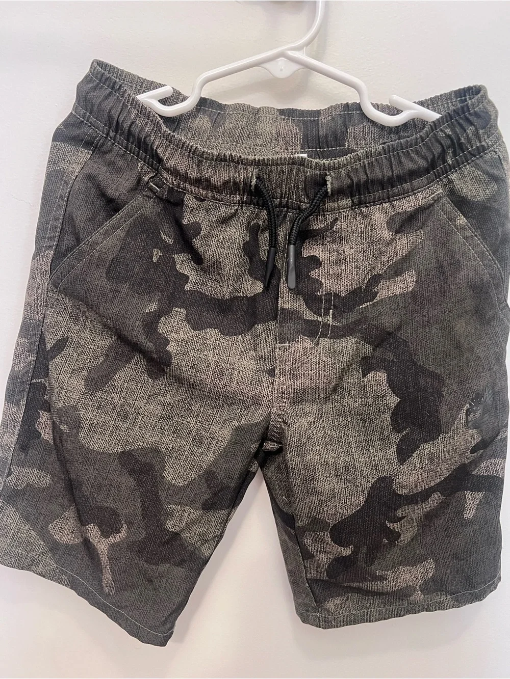 Timberland Boys Gray Camouflage Drawstring Shorts, Kids